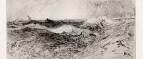 2016-2017: Upcoming Exhibitions Thomas Moran, The Resounding Sea, 1886, etching, 14 1/4 x 23 3/8 in., purchase, Scripps Collectors' Circle, Scripps College