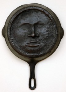 Alison Saar: “Mirror, Mirror”, 2006. Bronze. 16 x 18 inches. Gift of Alison Saar ’78.