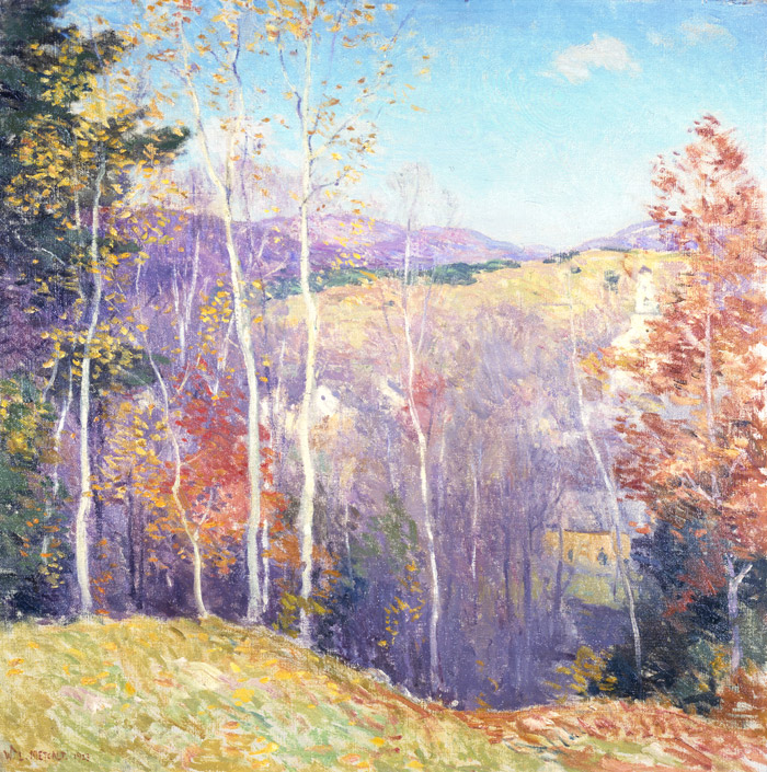 Willard Leroy Metcalf: “October Sunshine”, 1923. Oil on Canvas.