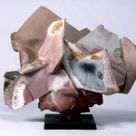 Paul Soldner: “Pedestal Piece (907)”, 1990. Raku.