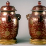 Anonymous: “Red and Gold Chinese Porcelain Jars”, 19th c. Porcelain.