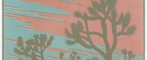 Franz Geritz,
Desert Patterns, 1937,
Color lithograph on tissue paper,
Scripps College
